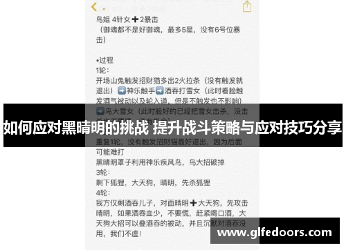如何应对黑晴明的挑战 提升战斗策略与应对技巧分享